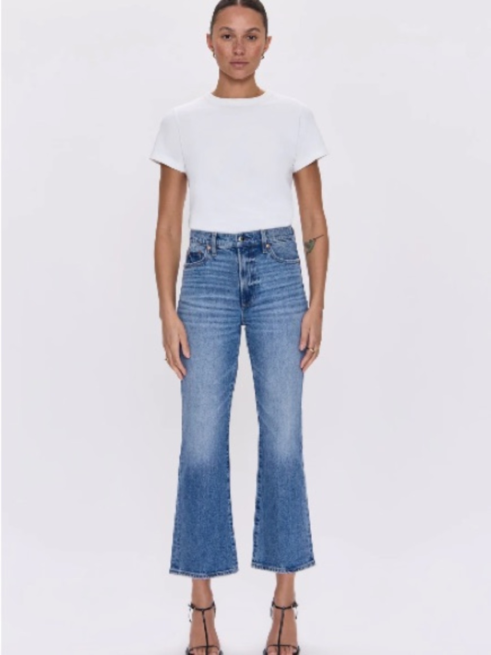 Pistola Women's High-Rise Cropped Flare Jeans in Hillhurst - 25 - NWT